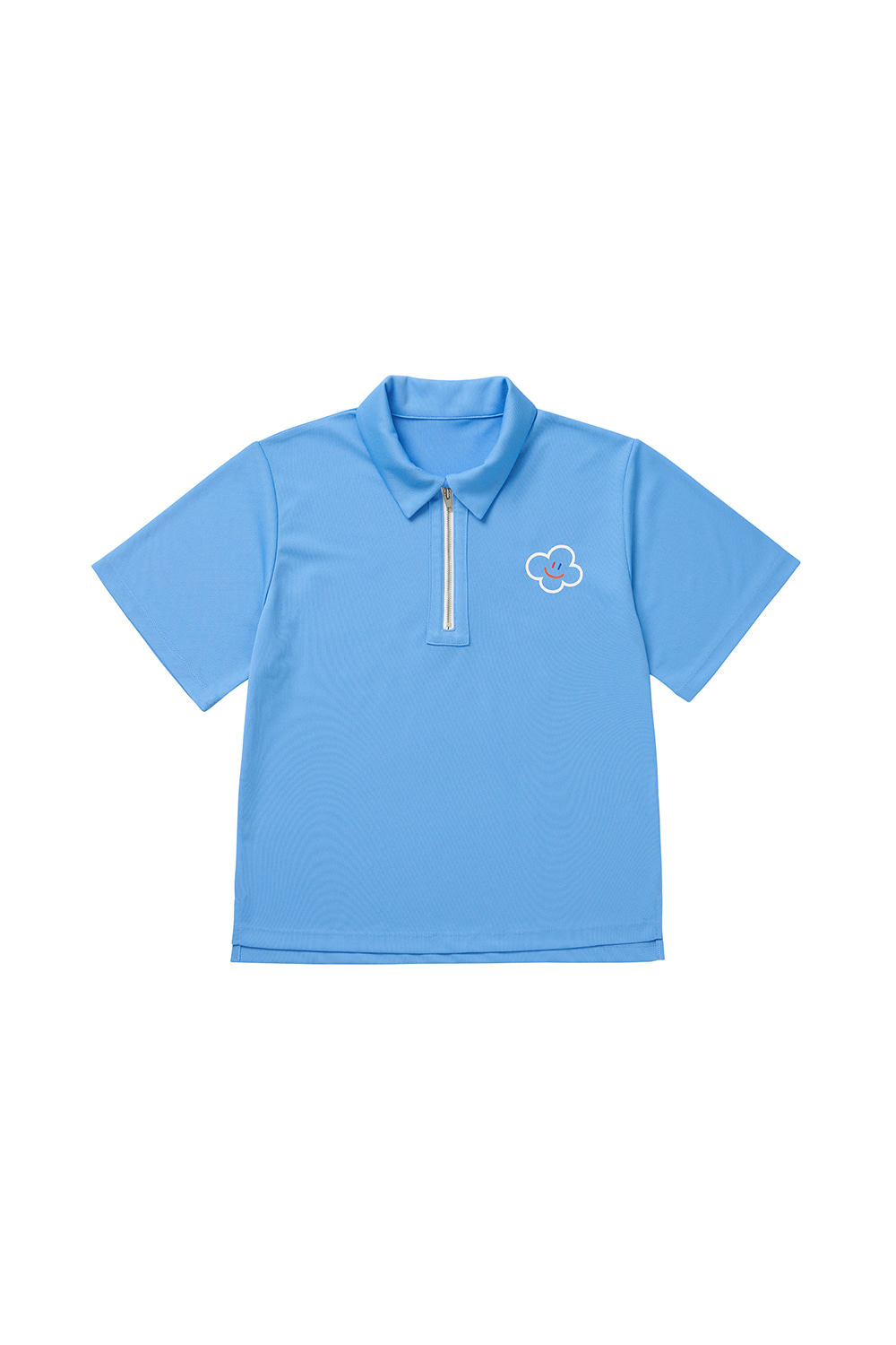 Hello LaLa Zip Up T-Shirts [Blue]